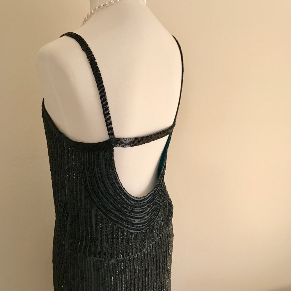P A R K E R : Beaded Gatsby-Esque Mini Dress - Picture 6 of 8